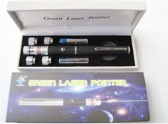 200mw 5in1 green laser pointer with 5 amazing Pattern Heads - Click Image to Close